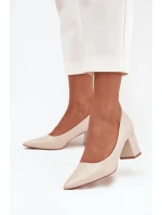 Lodičky na platformě LL-380P Ryvessa béžové - Seastar