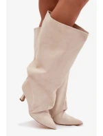 Kozačky na podpatku  model 225195 Step in style