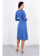 Šaty s výřezem pod prsy z džínoviny Šaty s výřezem pod prsy z džínoviny