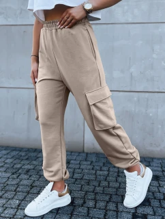 Dámské tepláky BAGGY beige FashionStreet UY1607