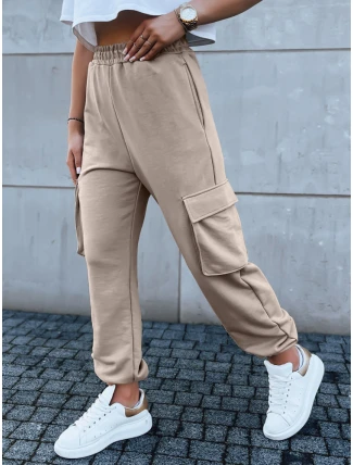 Dámské tepláky BAGGY beige FashionStreet UY1607