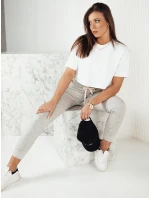 MILA šedé dámské tepláky FashionStreet UY1825