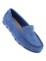 Dámské semišové polobotky modré Potocki 09301