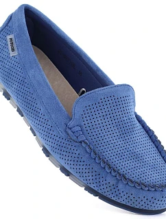 Dámské semišové polobotky modré Potocki 09301