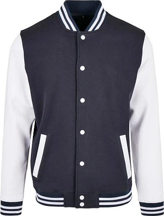 Build your Brand BB 004 College bunda 56.B004 navy/white Build your Brand BB 004 College bunda 56.B004 navy/white