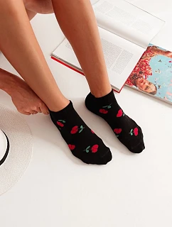 Dámské nízké ponožky Třešně Černé