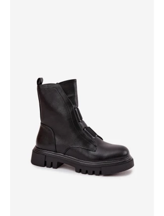 Dámské zateplené workery na zip Jezzi Mailyra – černé Dámské zateplené workery na zip Jezzi Mailyra – černé