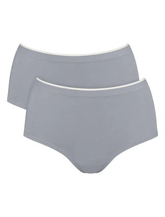 Dámské kalhotky  GO Sense Highwaist 2P - GRAY - šedé 3602 - SLOGGI