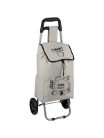 VOZÍK NA KOLEČKÁCH NA NÁKUPNÍ TAŠKY S RÁMEM 25L ŠEDÝ VOZÍK NA KOLEČKÁCH NA NÁKUPNÍ TAŠKY S RÁMEM 25L ŠEDÝ