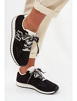 Dámské tenisky s ozdobným šněrováním Černé Henira