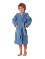 Dětský župan Athena s kapucí 9116 denim světlý - Vestis Dětský župan Athena s kapucí 9116 denim světlý - Vestis