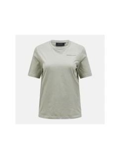 Peak Performance W Original Small Logo Tee green