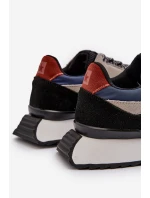 Pánské tenisky Big Star NN174320 s paměťovou pěnou Beige-modré