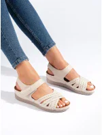 Luxusní sandály hnědé dámské platforma Luxusní sandály hnědé dámské platforma