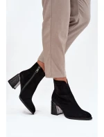 Boty na podpatku model 216831 Step in style Boty na podpatku model 216831 Step in style