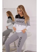 Sada s potiskem Sama černá+šedá