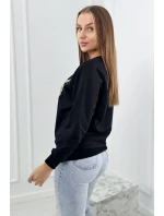 Mikina s potiskem černý