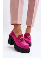 Zazoo 20170 Dámské Semišové Polobotky Na Podpatku Fuksie Zazoo 20170 Dámské Semišové Polobotky Na Podpatku Fuksie