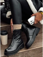 Dámské krátké černé kozačky NAVARIIN FashionStreet ZY0535