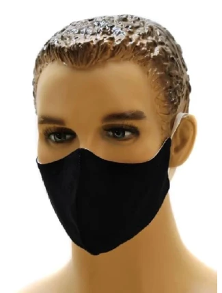 Dvouvrstvá rouška černá - Vestis Dvouvrstvá rouška černá - Vestis