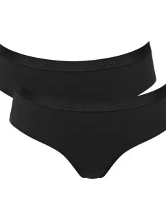 Dámské kalhotky GO Casual Hipster 2P - BLACK - černé 0004 - SLOGGI