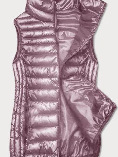 Růžová dámská vesta se stojáčkem (B8233-81)