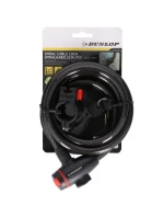 Spirálový lankový zámek Dunlop 12 mm ST 56376 zámek na kolo Spirálový lankový zámek Dunlop 12 mm ST 56376 zámek na kolo