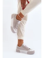 Dámské tenisky na tlusté podrážce Lee Cooper LCW-24-31-2178 šedé