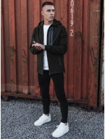 Pánská přechodná softshellová bunda s kapucí černá FashionStreet TX4814