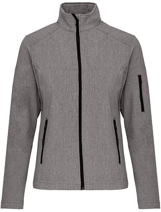 Kariban K 400 Dámská 3-vrstvá softshellová bunda 20.K400 marl grey Kariban K 400 Dámská 3-vrstvá softshellová bunda 20.K400 marl grey