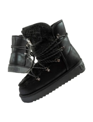 D.Franklin dámské sněhové boty zimní módní kožešina zateplené černé dámské