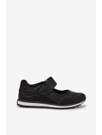 Sportovní dámské polobotky na suchý zip Černé Aveliette Sportovní dámské polobotky na suchý zip Černé Aveliette