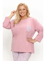 3656 DÁMSKÉ DLOUHÉ PYŽAMO AGNESSA 4XL–6XL 3656 DÁMSKÉ DLOUHÉ PYŽAMO AGNESSA 4XL–6XL