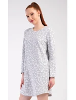 Dámské domácí šaty s dlouhým rukávem Flowers Dámské domácí šaty s dlouhým rukávem Flowers