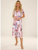 Košile De Lafense 776 Violet kr/r M-2XL