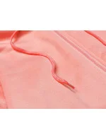 Světle růžový dámský komplet - krátká mikina a kalhoty (YP-1107) Světle růžový dámský komplet - krátká mikina a kalhoty (YP-1107)