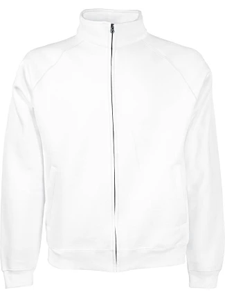 Fruit of the Loom Premium Sweat Jacket Mikina 16.2228 white