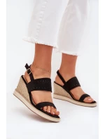 Dámské Sandály S Prodyšným Designem Na Klínu Černé Zolira