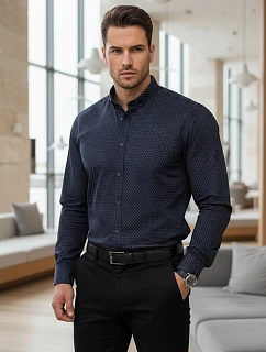 Pánská DX2689 tmavě modrá - FashionStreet