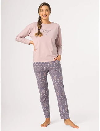 Pyžamo Key LNS 925 B26 dlouhé rukávy, velikosti S–XL