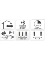 VÁNOČNÍ STROMEK SVĚTELNÝ ŘETĚZ 240 VEDL ČASOVAČ TEPLÁ BÍLÁ