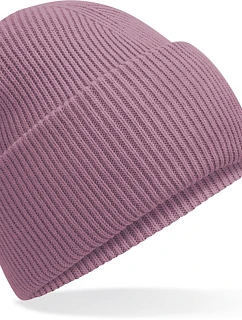 Beechfield B 385R Pletená čepice s manžetou "Recycled" 53.385R dusty purple