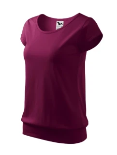 City tričko dámské fuchsiová