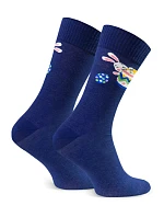 Pánské velikonoční ponožky 136 tmavě modré - Steven Pánské velikonoční ponožky 136 tmavě modré - Steven