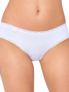 Kalhotky 24/7 Cotton Lace Hipster bílé - Sloggi