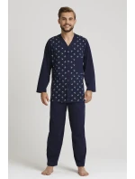 Pánské rozepínací pyžamo Gucio dł/r M-2XL Pánské rozepínací pyžamo Gucio dł/r M-2XL