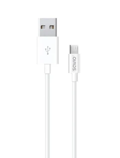Kabel SAVIO CL-124 (Micro USB - USB 2.0 typ A ; 2 m; bílá barva)