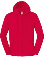 Fruit of the Loom Iconic Premium Hooded Sweat Jacket Mikina s kapucí z těžké bavlny 16.2286 red Fruit of the Loom Iconic Premium Hooded Sweat Jacket Mikina s kapucí z těžké bavlny 16.2286 red