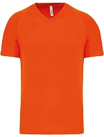 Kariban ProAct PA 476 Pánské sportovní tričko s výstřihem do V 20.P476 fluorescent orange