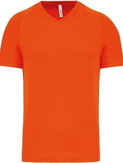 Kariban ProAct PA 476 Pánské sportovní tričko s výstřihem do V 20.P476 fluorescent orange